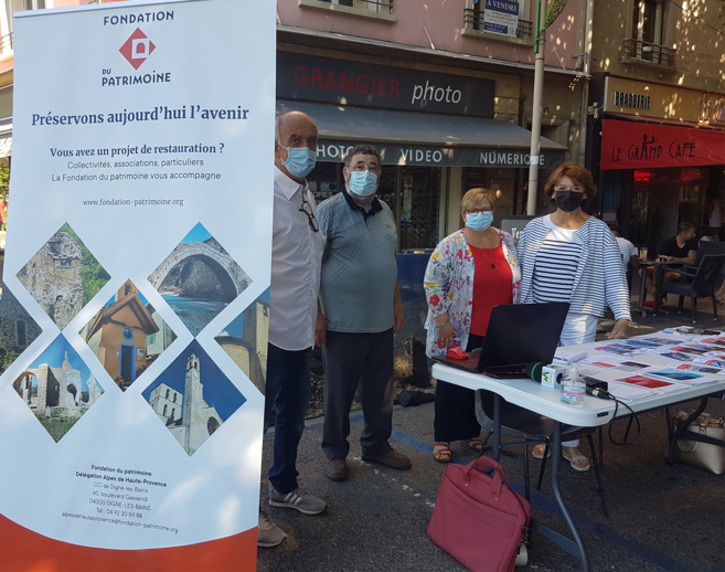 La Fondation du patrimoine était sur le forum des associations à Digne La Fondation du patrimoine était sur le forum des associations à Digne