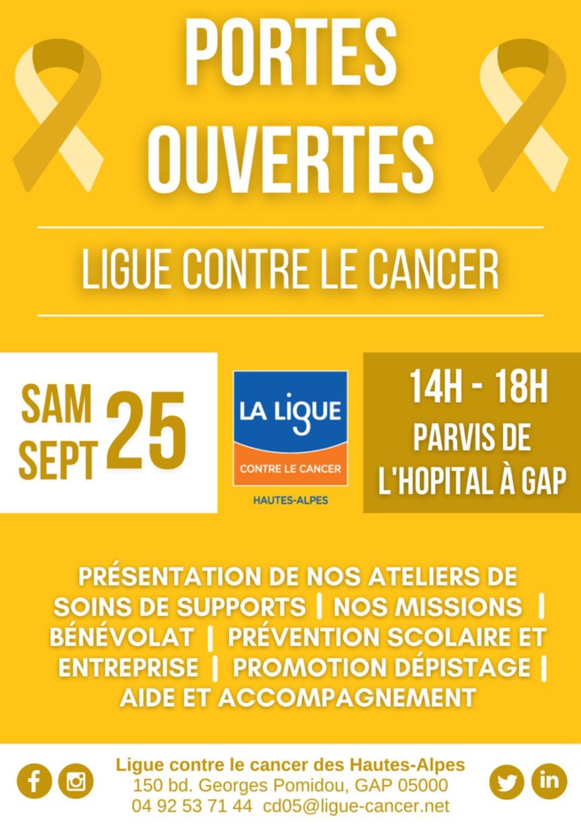 La ligue contre le cancer vous donne rendez-vous le 25 septembre La ligue contre le cancer vous donne rendez-vous le 25 septembre