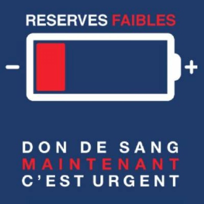 les réserves de sang sont au plus bas ! les réserves de sang sont au plus bas !
