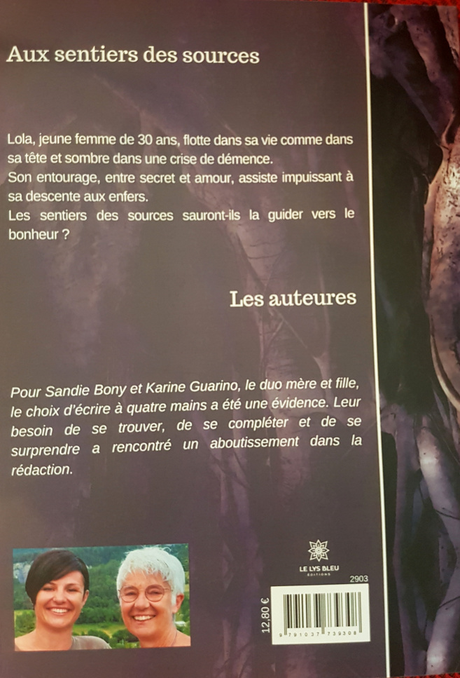 Un roman écrit à 4 mains : Aux sentiers des sources. Un roman écrit à 4 mains : Aux sentiers des sources.