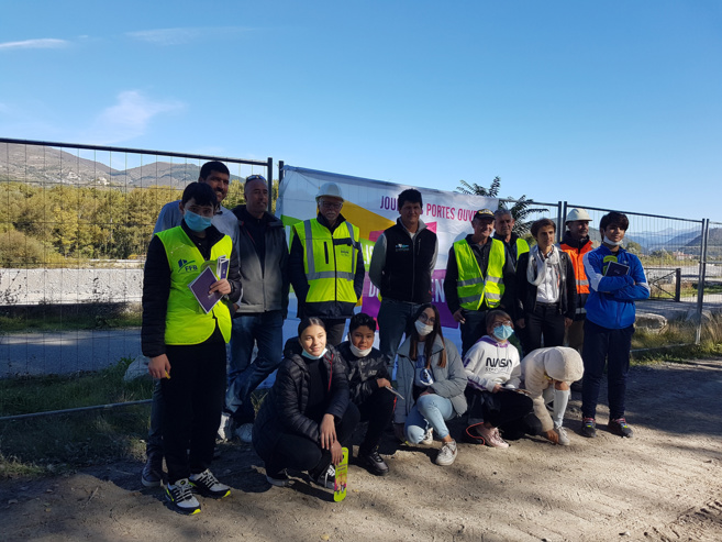 BTP 04 : des collégiens dignois en visite sur un chantier BTP 04 : des collégiens dignois en visite sur un chantier