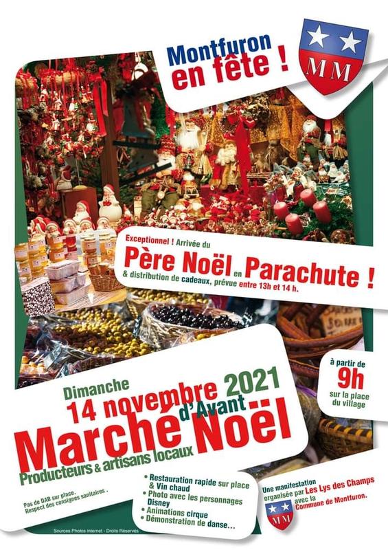 Marché d'avant Noël à Montfuron-dimanche 14 novembre 2021
