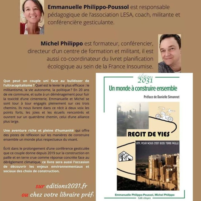 Un monde à construire ensemble - Emmanuelle Philippot-Poussol et Michel Philippot Un monde à construire ensemble - Emmanuelle Philippot-Poussol et Michel Philippot
