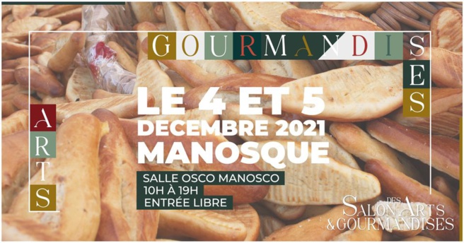 Manosque : Salon des arts et de la gourmandise samedi 4 et dimanche 5 décembre salle Osco Manosco Manosque : Salon des arts et de la gourmandise samedi 4 et dimanche 5 décembre salle Osco Manosco