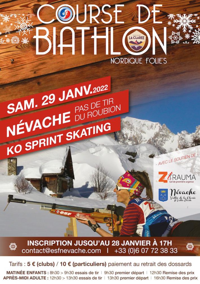 Grande course départementale de biathlon à Névache