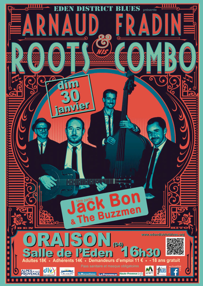 Concert EDEN DISTRICT BLUES, ce dimanche à Oraison : Concert EDEN DISTRICT BLUES, ce dimanche à Oraison :