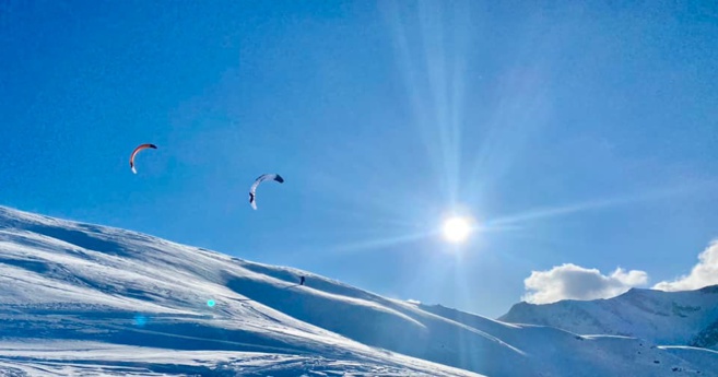 Christelle Divry, championne de snowkite, se prépare pour la world cup en Italie ! Christelle Divry, championne de snowkite, se prépare pour la world cup en Italie !
