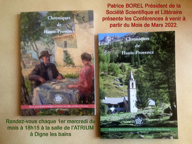 Retour sur le programme des conférences gratuites de la Société Scientifique et littéraire Retour sur le programme des conférences gratuites de la Société Scientifique et littéraire