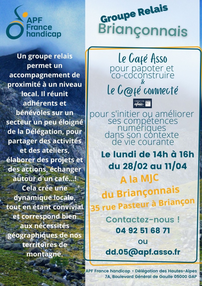 Un café asso et ou connecté par l'APF France Handicap Un café asso et ou connecté par l'APF France Handicap