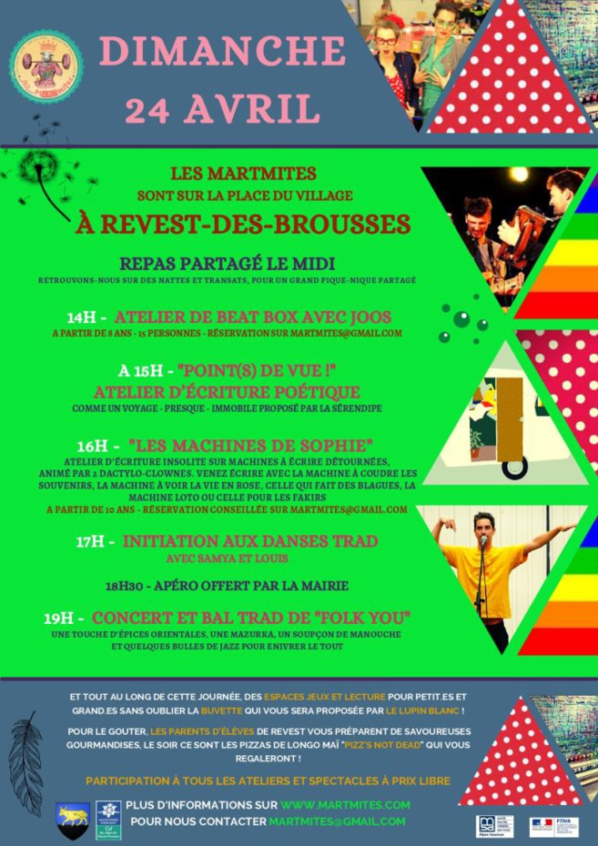 Le 23 et 24 avril, c’est le printemps des Marmites! Le 23 et 24 avril, c’est le printemps des Marmites!