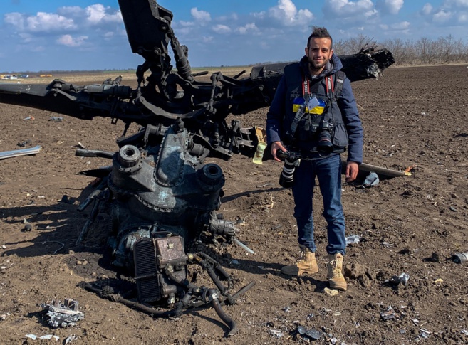 Louai Barakat, photoreporter de guerre de retour d'Ukraine Louai Barakat, photoreporter de guerre de retour d'Ukraine