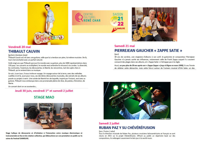 Festival Ej@mslive à Digne : guitares toujours ! Festival Ej@mslive à Digne : guitares toujours !