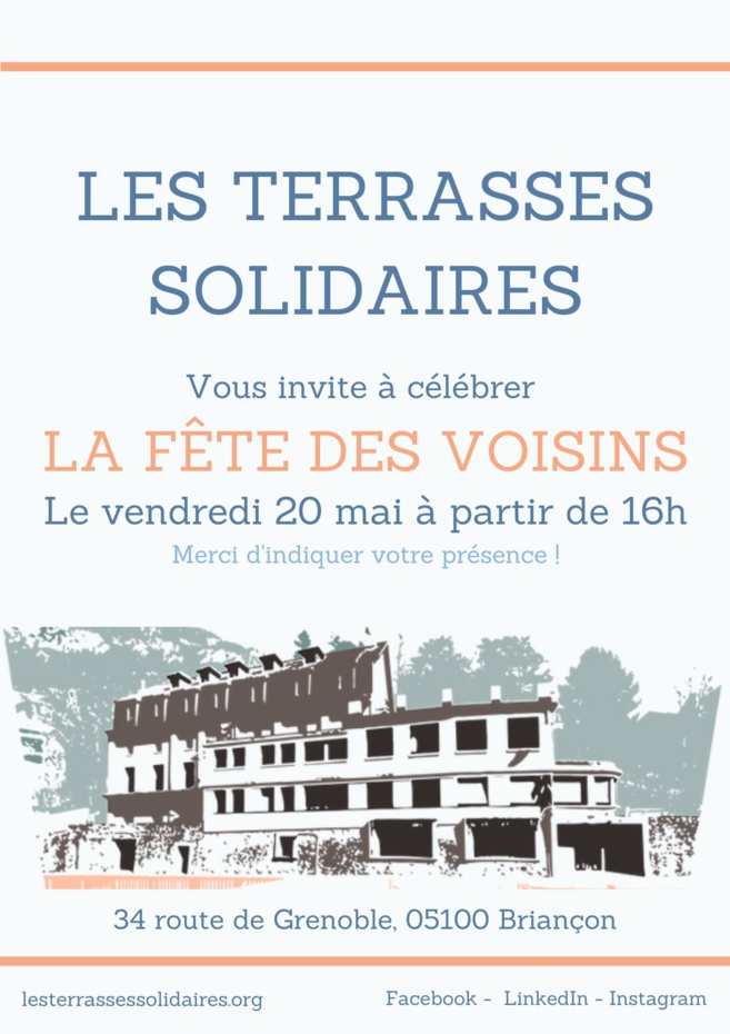 Les terrasses solidaires vous invitent à de nombreux évènements Les terrasses solidaires vous invitent à de nombreux évènements
