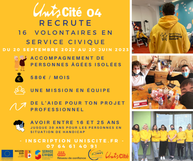 Des jeunes en service civique pour aider des personnes âgées Des jeunes en service civique pour aider des personnes âgées