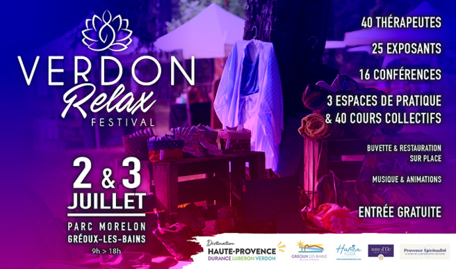 Annonce : Verdon relax festival édition 2022 Annonce : Verdon relax festival édition 2022