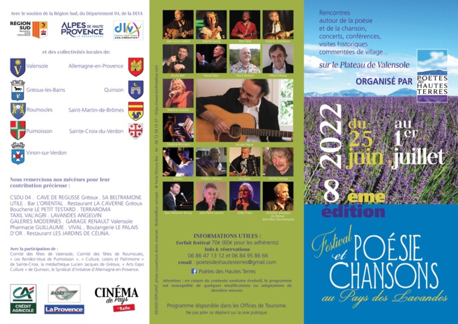 Martine Scozzesi chantera au Festival Poésie et Chansons au Pays des Lavandes
