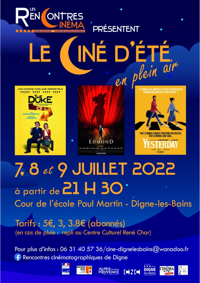 Ciné d'été revient dans la cour de l'école Paul Martin à Digne les bains Ciné d'été revient dans la cour de l'école Paul Martin à Digne les bains