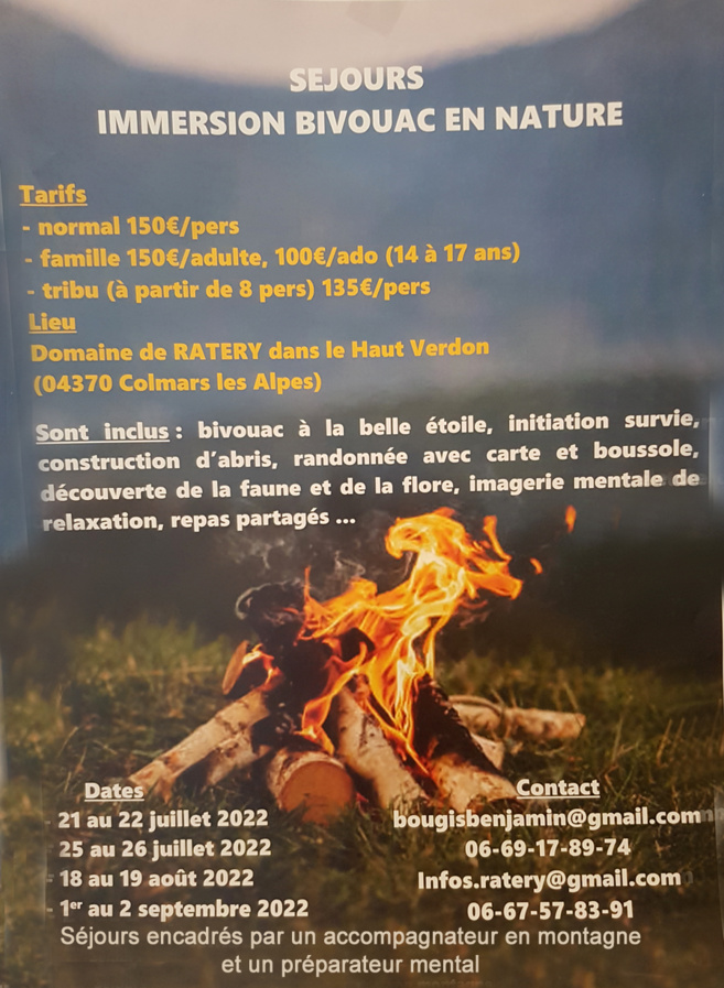 Séjours immersion Bivouac pleine nature Séjours immersion Bivouac pleine nature