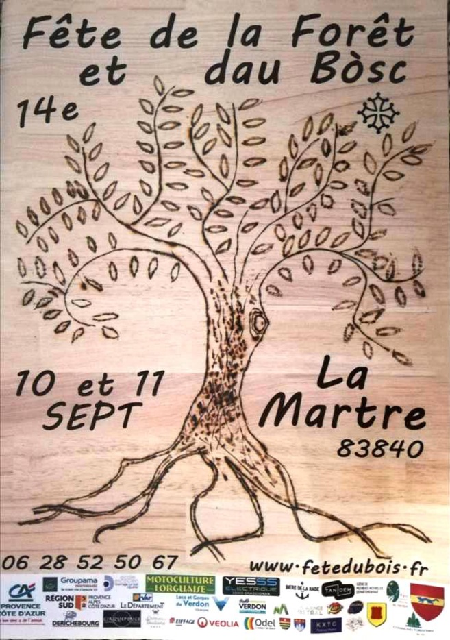 Grand retour de la Fête de la Forêt et du Bois à la Martre les 11 et 12 septembre Grand retour de la Fête de la Forêt et du Bois à la Martre les 11 et 12 septembre