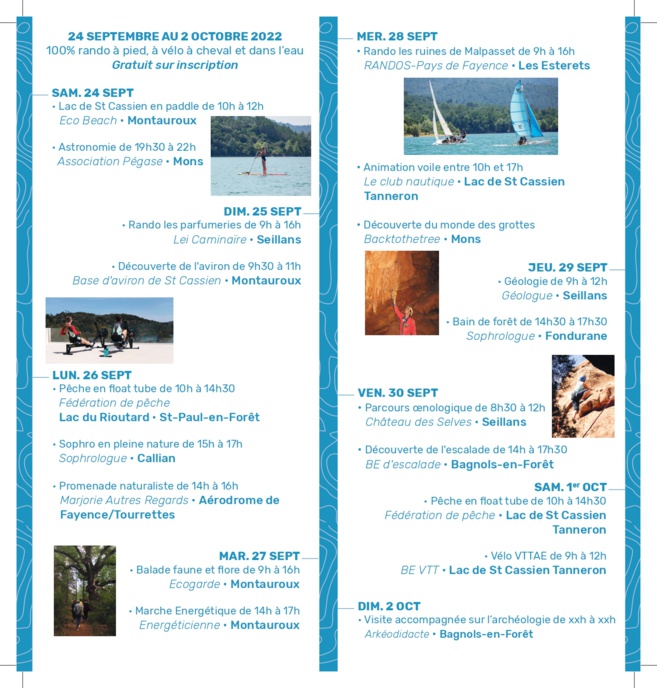 Var, le pays de Fayence propose la semaine de la nature Var, le pays de Fayence propose la semaine de la nature