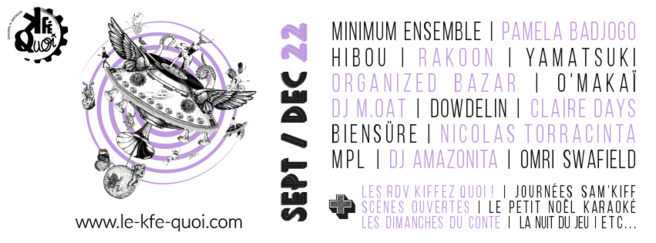 programmation du kféquoi du mois d'octobre programmation du kféquoi du mois d'octobre