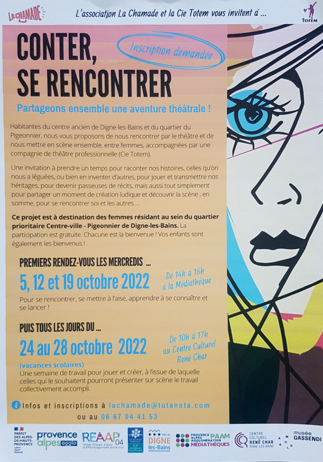 Des ateliers de théâtre gratuits pour les femmes du centre-ancien. Des ateliers de théâtre gratuits pour les femmes du centre-ancien.