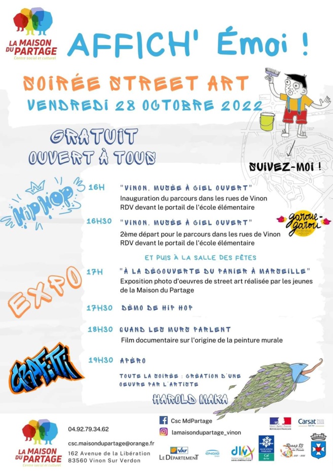 Vinon : street art ce vendredi Vinon : street art ce vendredi