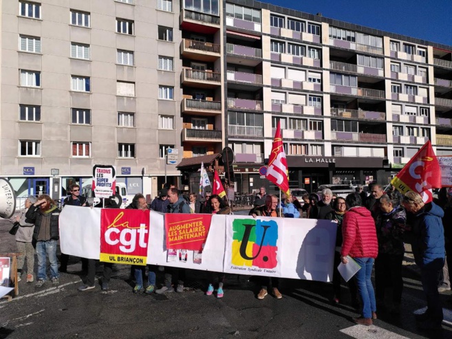 Une manifestation pour l’augmentation de tous les salaires avait lieu ce jeudi à Briançon