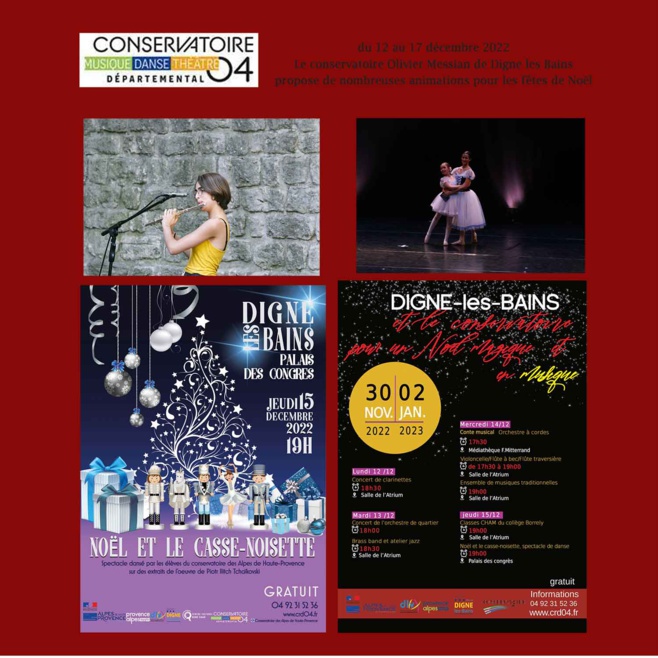 A Digne, le conservatoire va animer les festivités de Noël A Digne, le conservatoire va animer les festivités de Noël