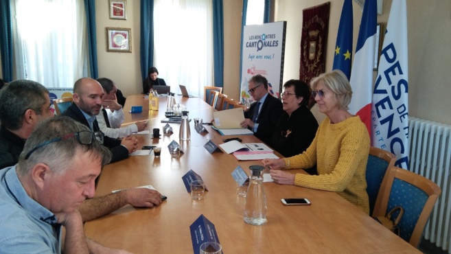 Le CD 04 en visite à Oraison Le CD 04 en visite à Oraison