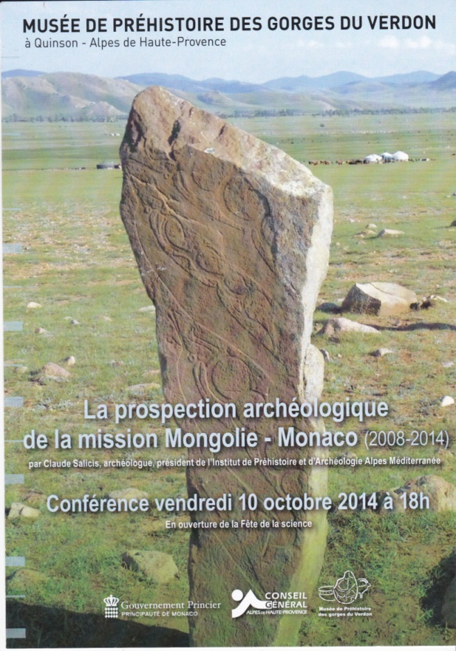 Le musée de Quinson propose une conférence sur les prospections archéologiques au centre de la Mongolie