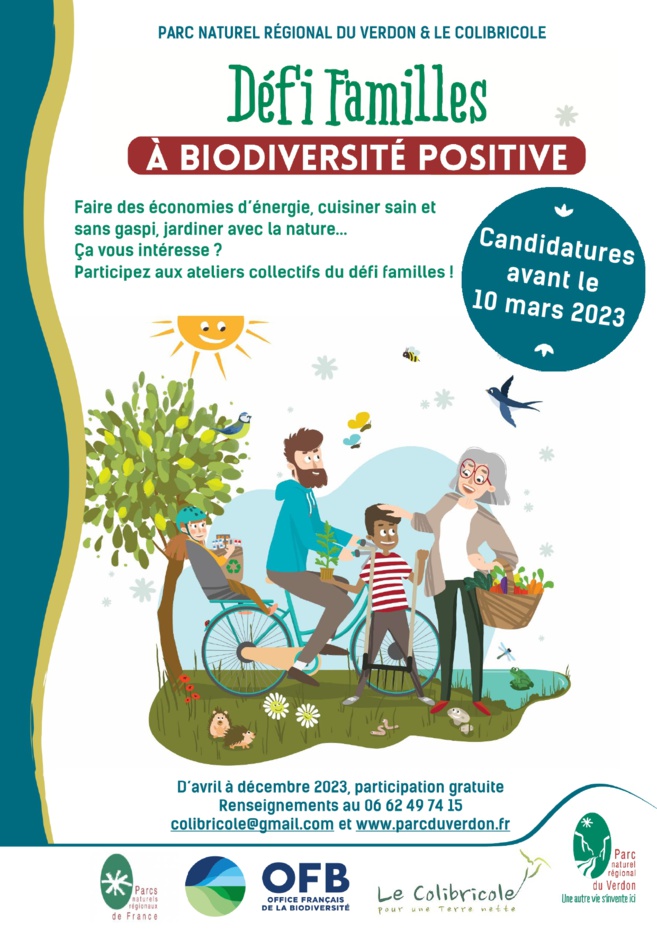 « Défi Familles » des ateliers pour une biodiversité positive « Défi Familles » des ateliers pour une biodiversité positive