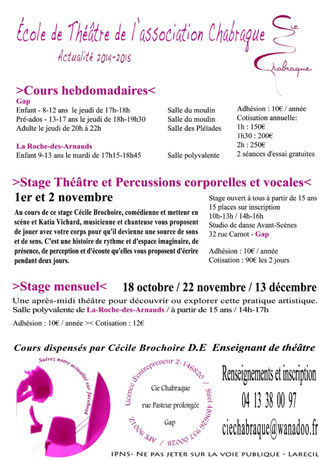 La Compagnie Chabraque se diversifie… La Compagnie Chabraque se diversifie…