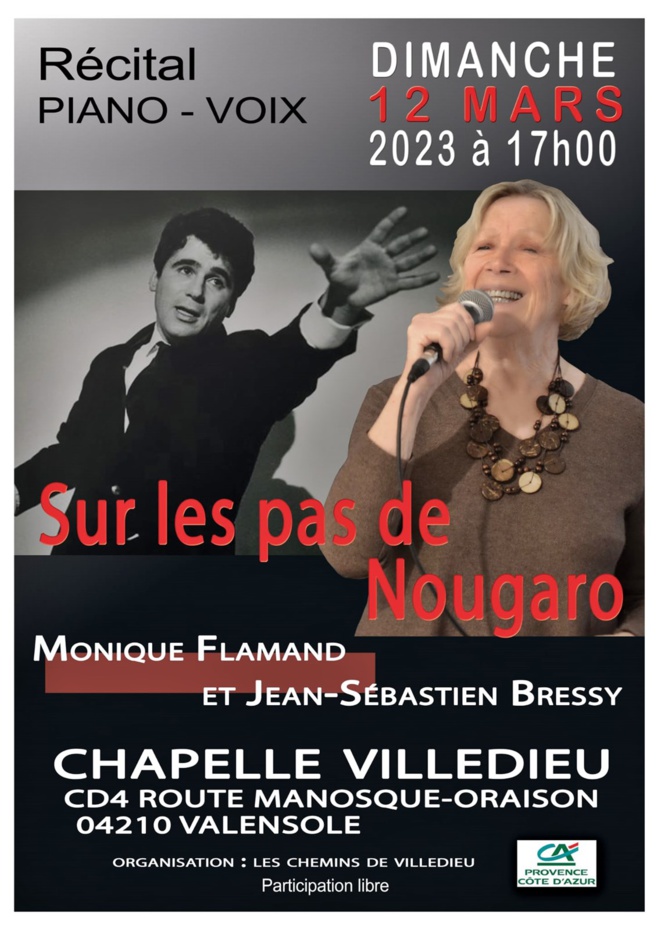 Monique Flamand chante Nougaro le 12 mars pour l’UNICEF Monique Flamand chante Nougaro le 12 mars pour l’UNICEF