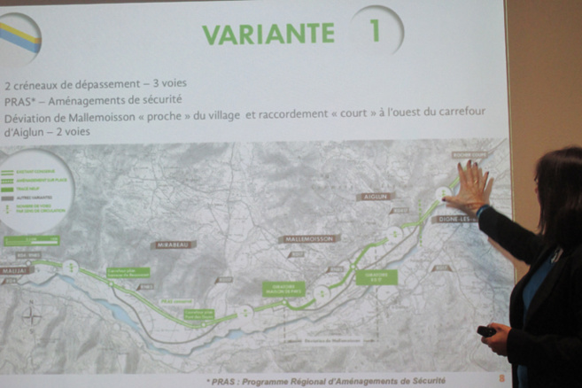 Le choix de la desserte pour Digne. Le choix de la desserte pour Digne.