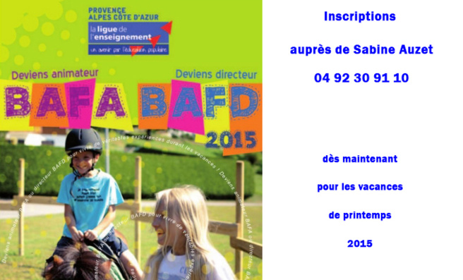 La formation au Bafa est d’actualité pour les jeunes à partir de 17 ans. La formation au Bafa est d’actualité pour les jeunes à partir de 17 ans.