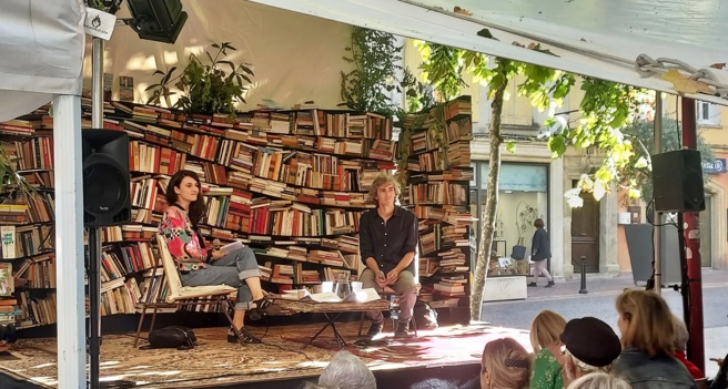 Salomé Kiner et Sylvain Prudhomme aux Correspondances de Manosque 2023 Salomé Kiner et Sylvain Prudhomme aux Correspondances de Manosque 2023