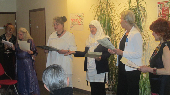 Des textes de femmes auteures et écrivaines ont été lus à Digne. Des textes de femmes auteures et écrivaines ont été lus à Digne.