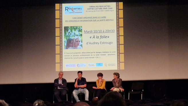 A Digne, le film-débat "A la folie" , a ouvert la semaine de la santé mentale. A Digne, le film-débat "A la folie" , a ouvert la semaine de la santé mentale.
