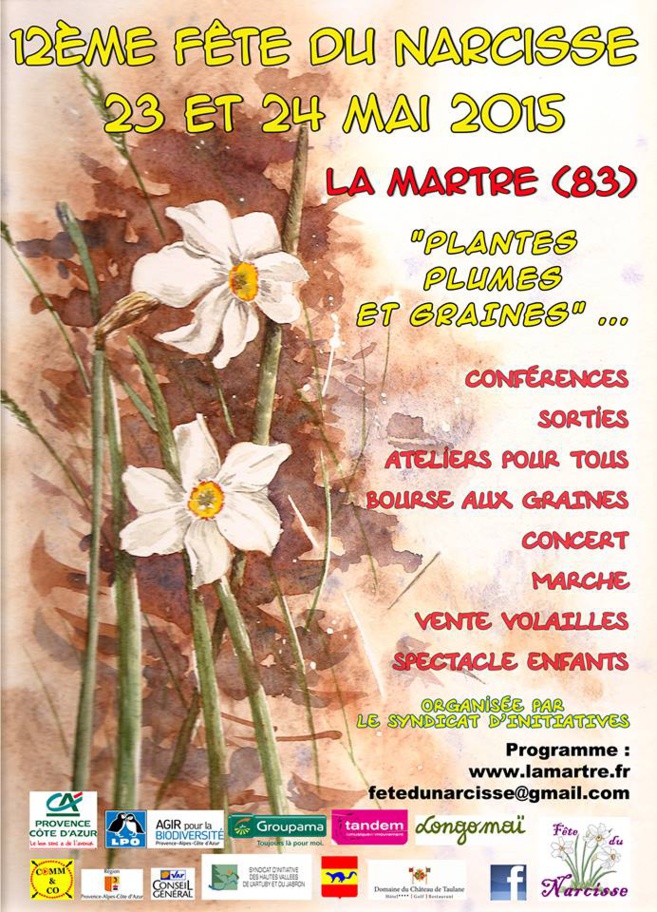 Matinale du 12 mai 2015 sur la 12ème Fête du Narcisse à la Martre des 23 et 24 mai 2015 Matinale du 12 mai 2015 sur la 12ème Fête du Narcisse à la Martre des 23 et 24 mai 2015