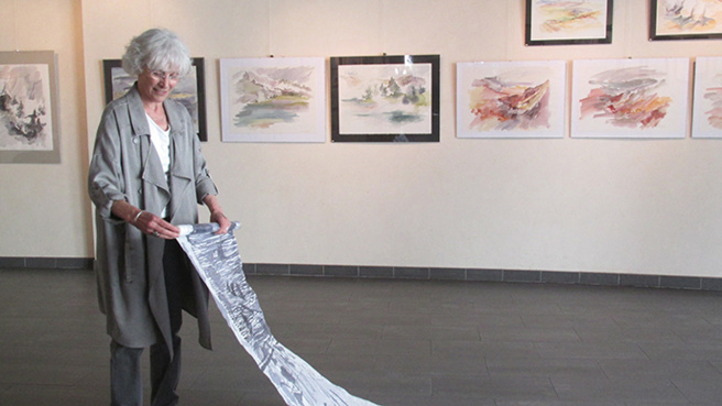 Les papiers de Claudie Pagot-Bernhardt s’exposent à Digne. Les papiers de Claudie Pagot-Bernhardt s’exposent à Digne.