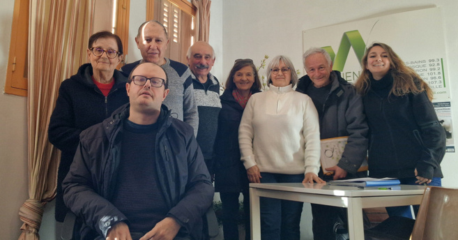 Florent, Michèle et Raymond, Jean-Louis, Caroline, Odile, Emmanuel et Nina