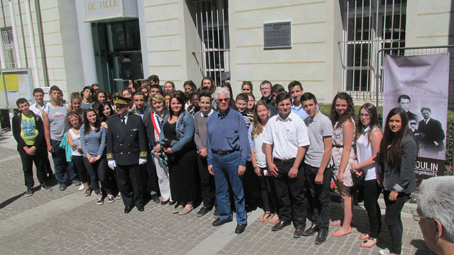 Inauguration du parvis Jean Moulin : hommage à ce héros de la Résistance Inauguration du parvis Jean Moulin : hommage à ce héros de la Résistance