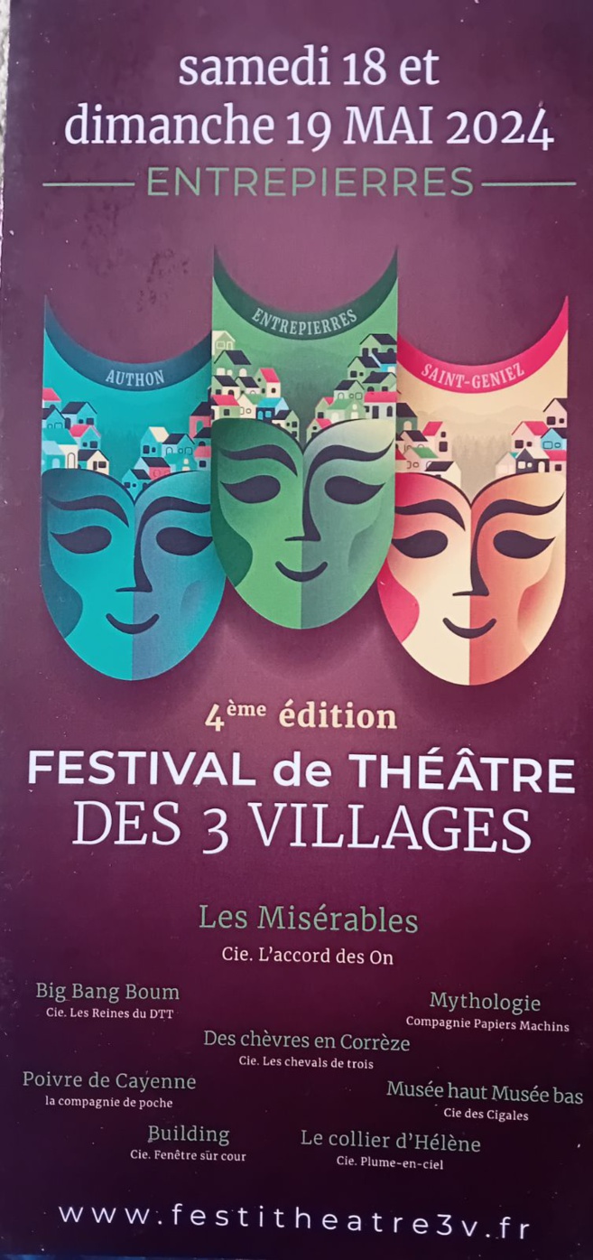 Festival de théâtre des 3 Villages Festival de théâtre des 3 Villages