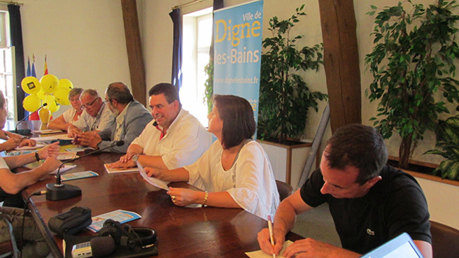 A Digne-les-Bains, Tout est prêt pour l'accueil du Tour de France. A Digne-les-Bains, Tout est prêt pour l'accueil du Tour de France.