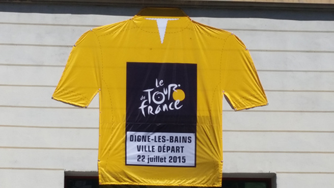 A Digne-les-Bains, Tout est prêt pour l'accueil du Tour de France. A Digne-les-Bains, Tout est prêt pour l'accueil du Tour de France.