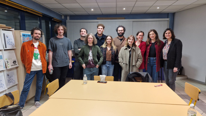 Toute l'équipe de réalisateurs et réalisatrices du Festival. A gauche, Arthur Chays Toute l'équipe de réalisateurs et réalisatrices du Festival. A gauche, Arthur Chays