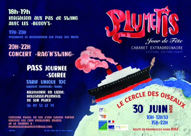 Festival Plumetis, cabaret extraordinaire à Riez (04) Festival Plumetis, cabaret extraordinaire à Riez (04)