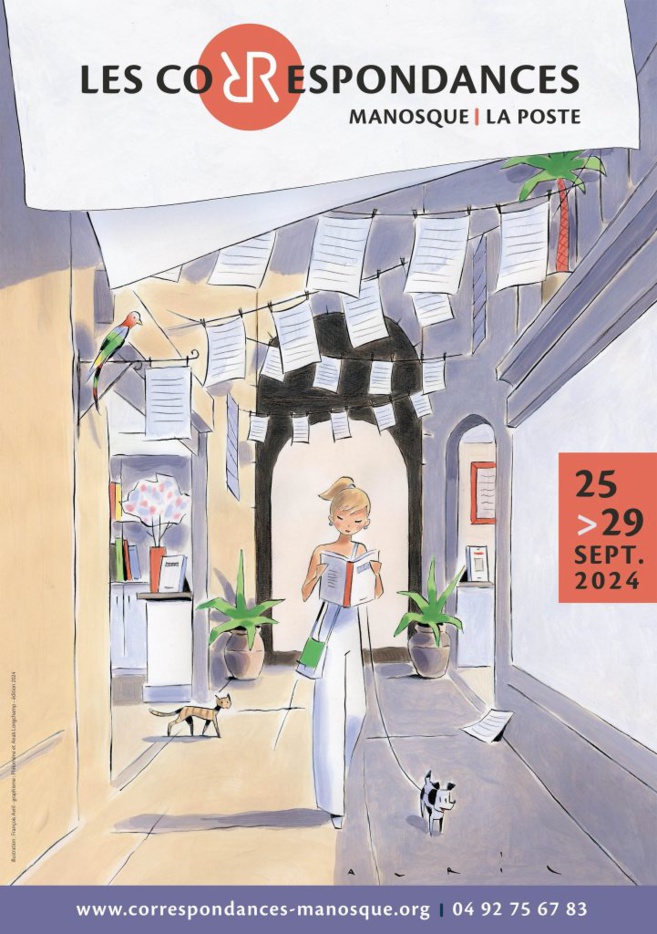 les Correspondances 2024 - affiche conçue par François Avril les Correspondances 2024 - affiche conçue par François Avril