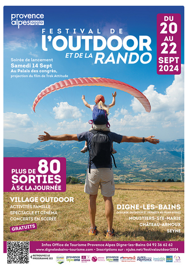 20ème édition du Festival Outdoor et de la Rando en septembre 2024. 20ème édition du Festival Outdoor et de la Rando en septembre 2024.